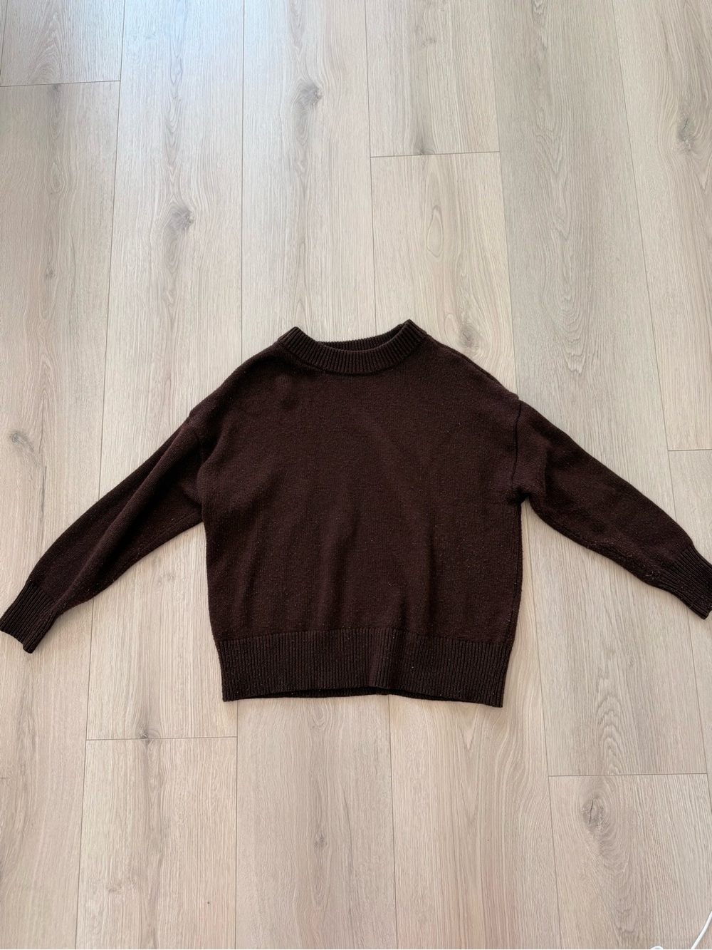 a new day Chocolate Brown Crewneck Sweater Womens